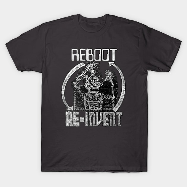 Reboot Re-Invent Robot T-Shirt by Mudge